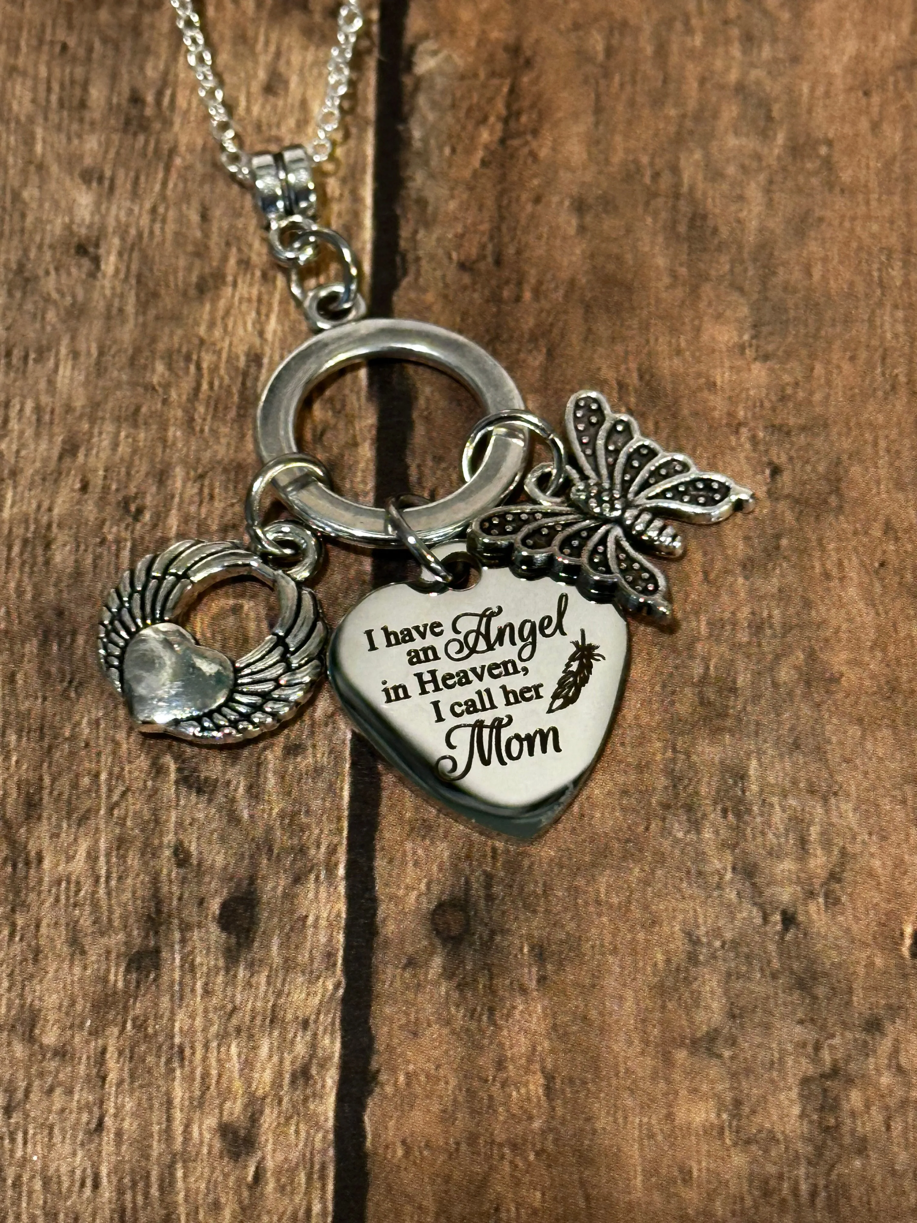 ANGEL MOM Necklace (NC99) 22"