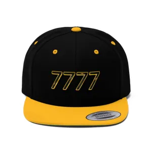Angel Number 7777 Unisex Flat Bill Hat