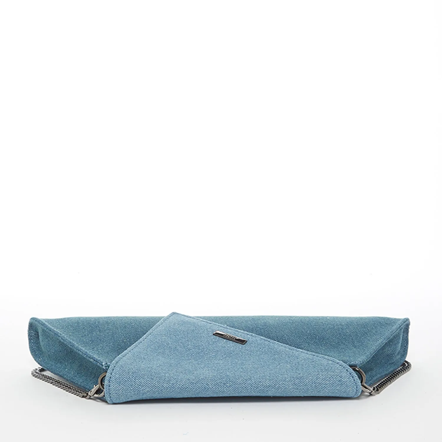 Angelica Denim Clutch Two Tone