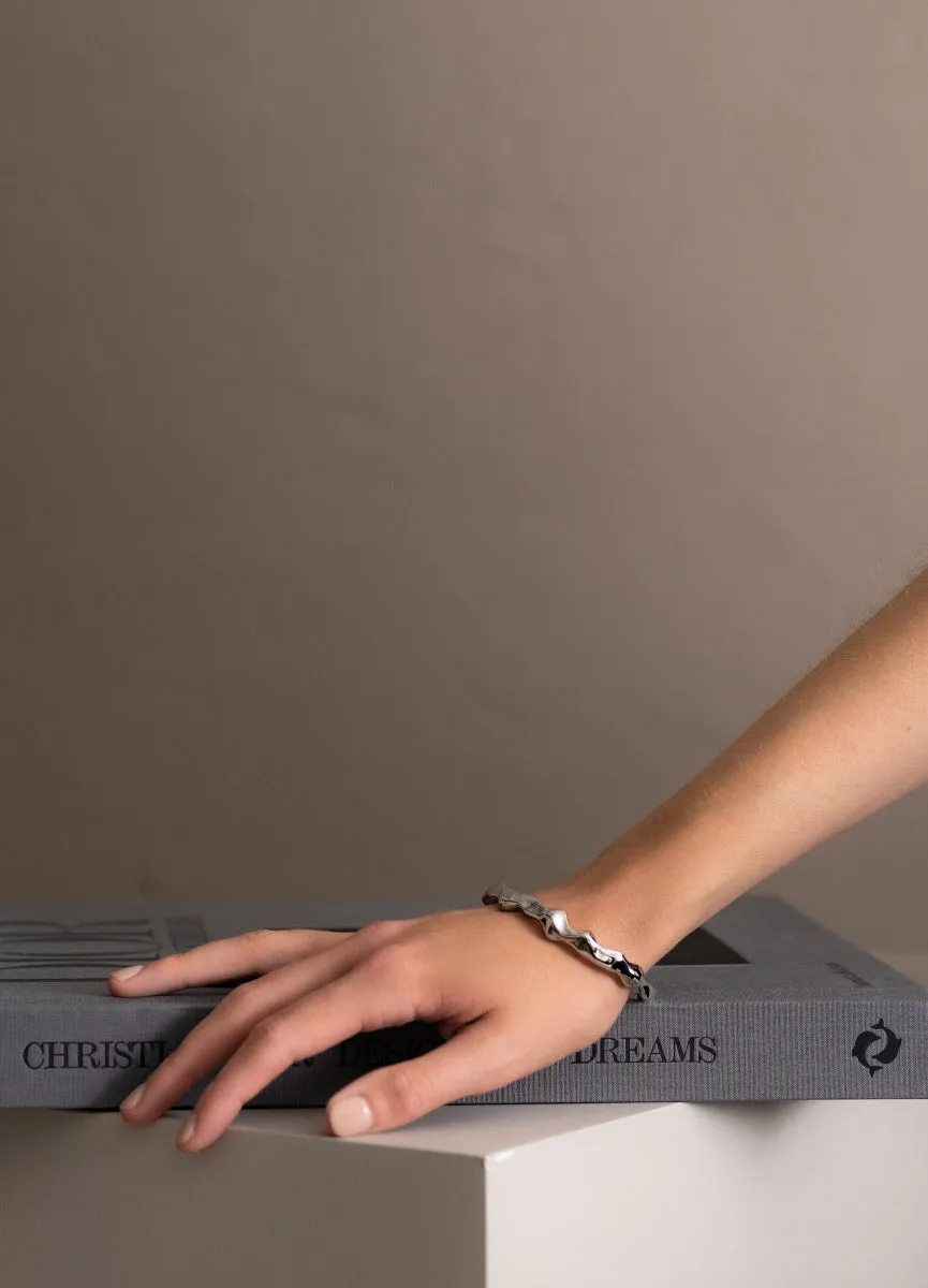 Bangle | Chunky Cuff | Silver Plated