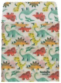 Beeswax Dandy Dino Sandwich Bags / 2 pc / Ecologie