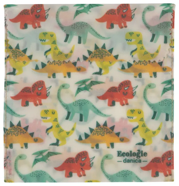 Beeswax Dandy Dino Sandwich Bags / 2 pc / Ecologie
