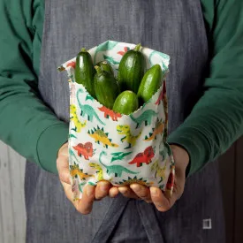 Beeswax Dandy Dino Sandwich Bags / 2 pc / Ecologie