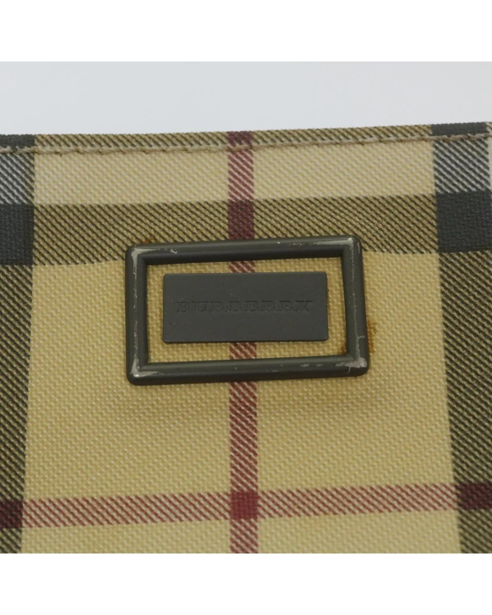 Beige PVC Leather Hand Bag with Nova Check Design