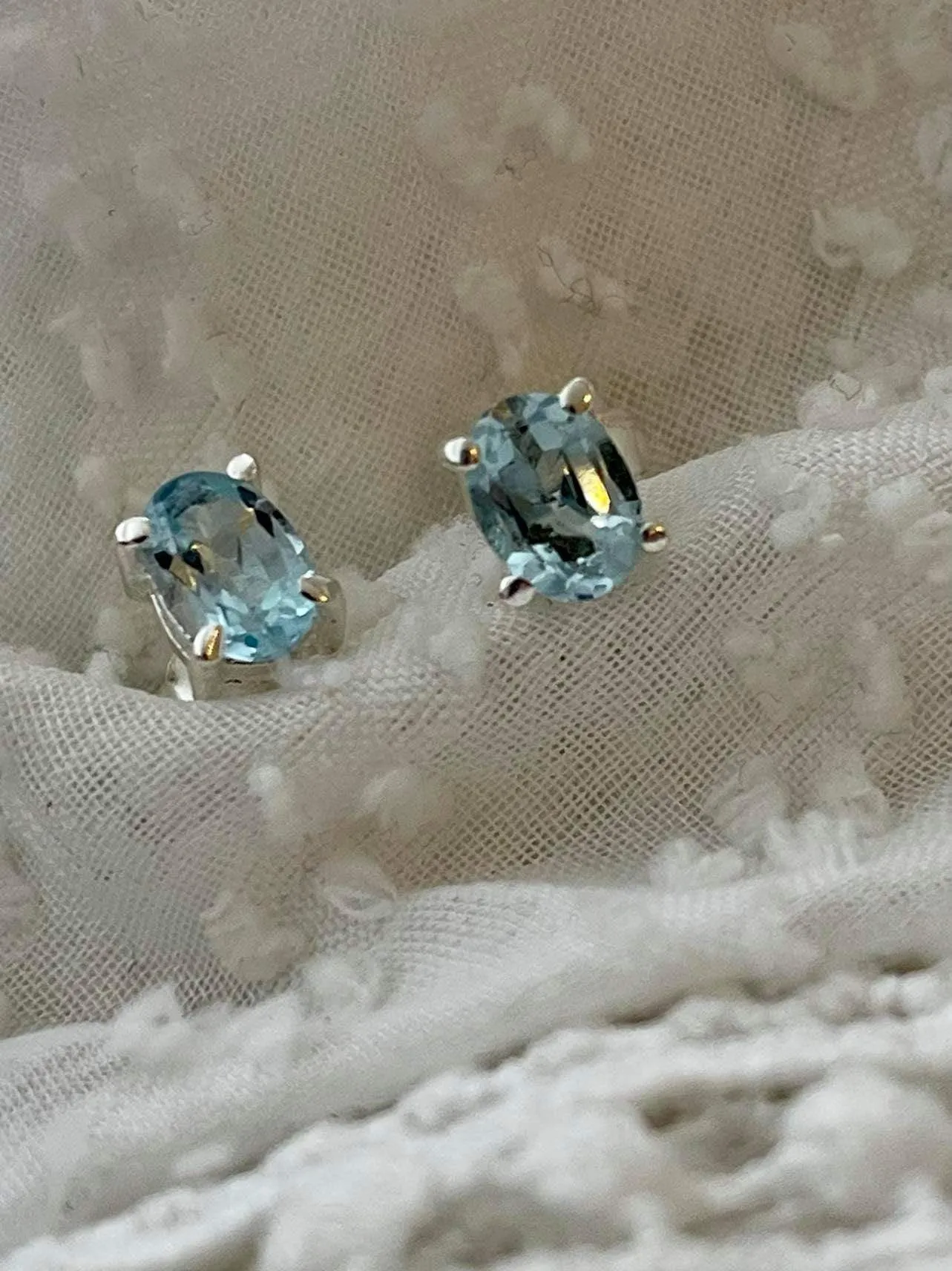 Bijou Aquamarine Studs