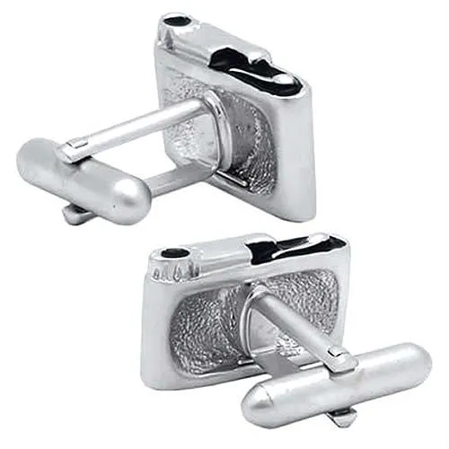 Black Classic Camera Cufflinks
