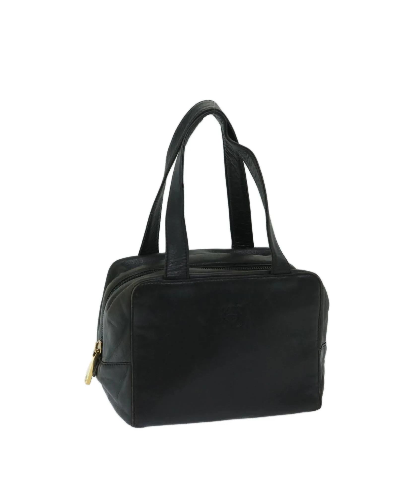 Black Leather Hand Bag by LOEWE