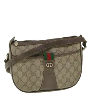 Canvas Shoulder Bag with Red and Beige Accents