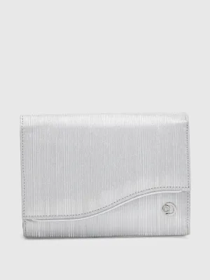 Caprese Bertha Clutch Medium Silver