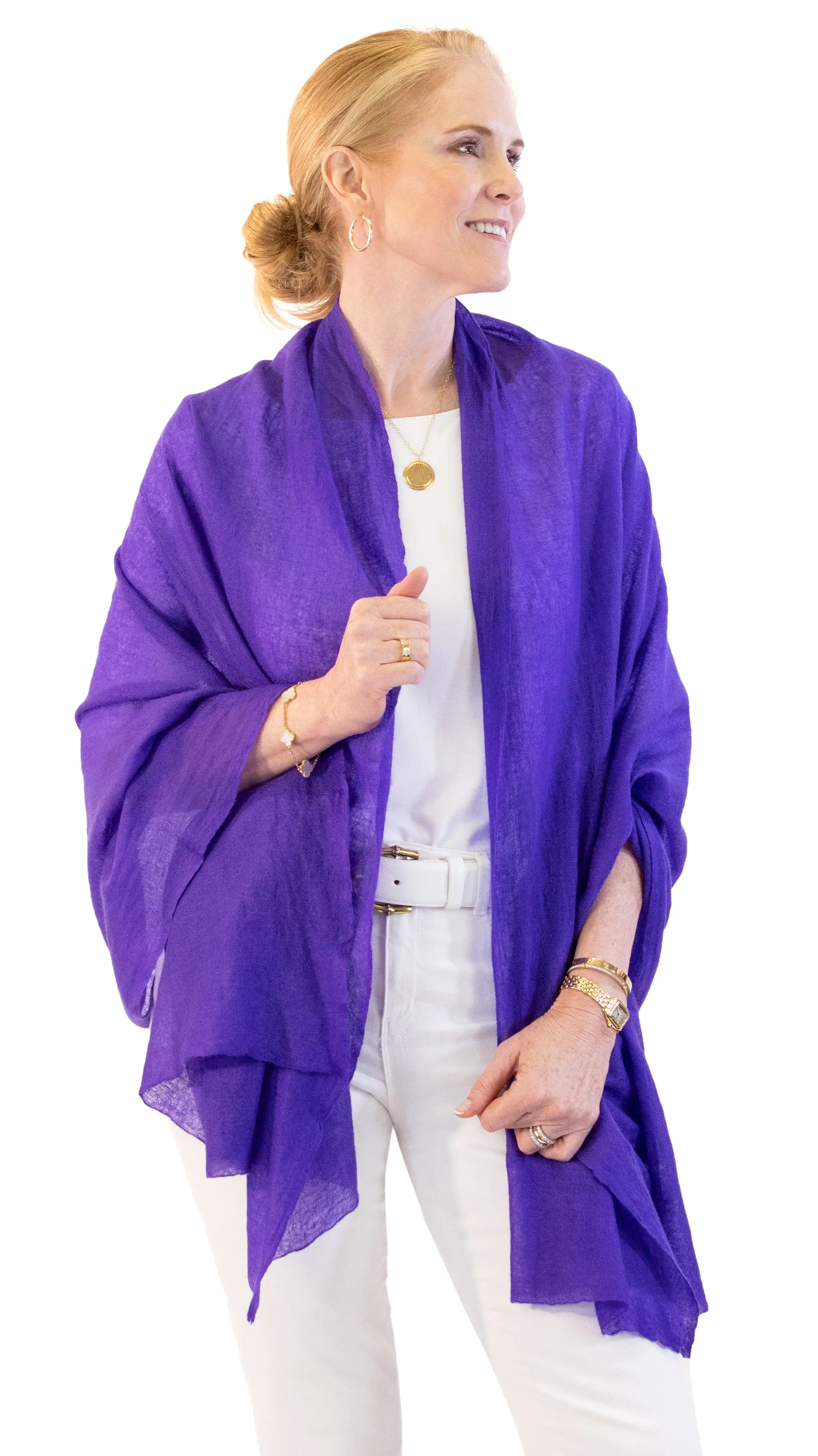 Cashmere Wrap - Purple Opulence