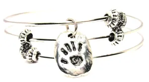 Cave Print Triple Style Expandable Bangle Bracelet