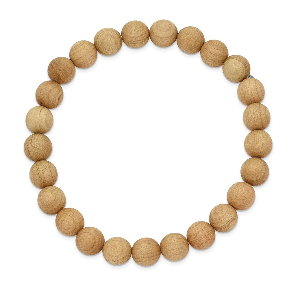 Cypress Wood Stretch Bracelet