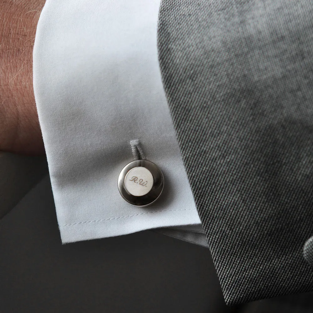 Edward steel cufflinks