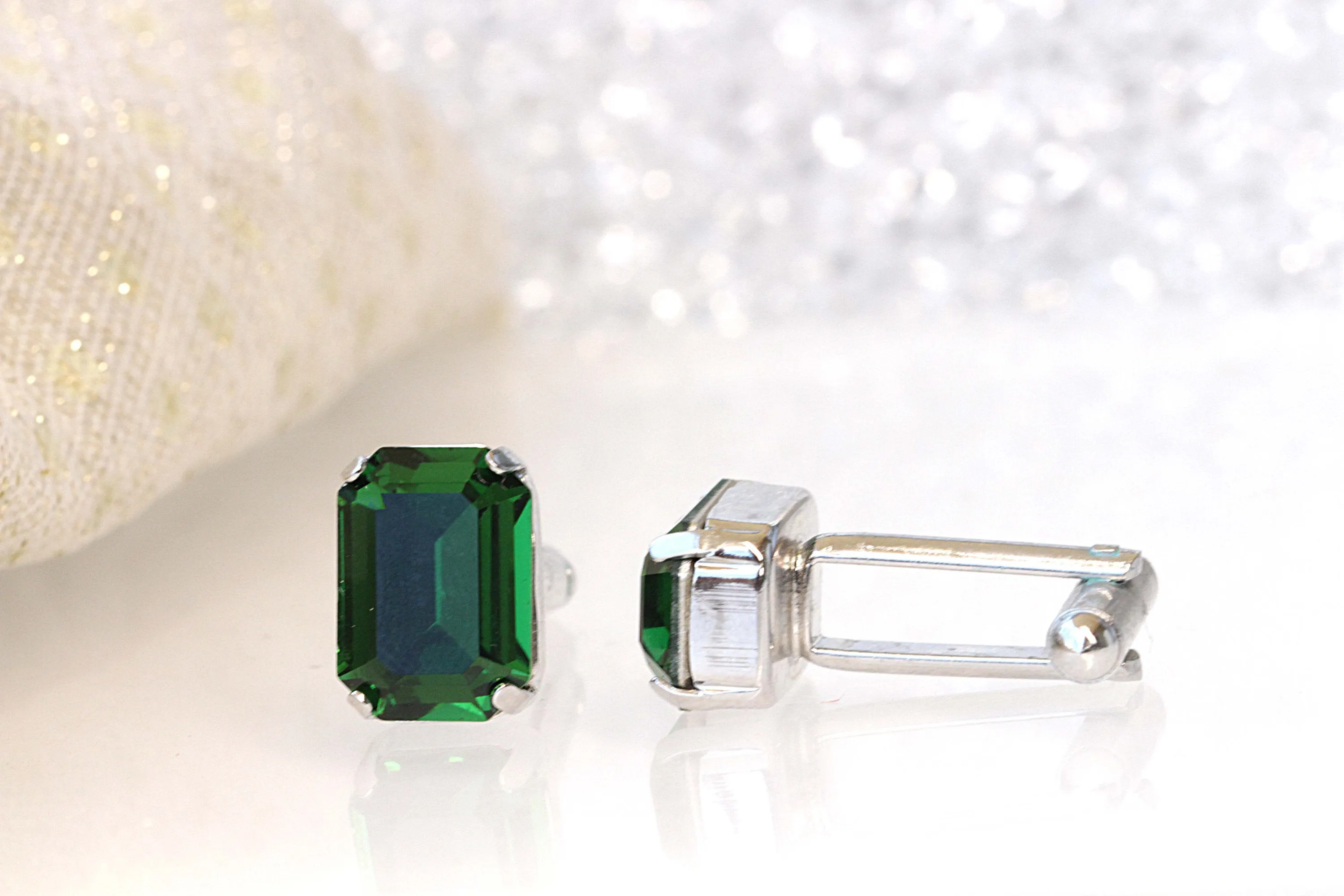 EMERALD CUFFLINKS