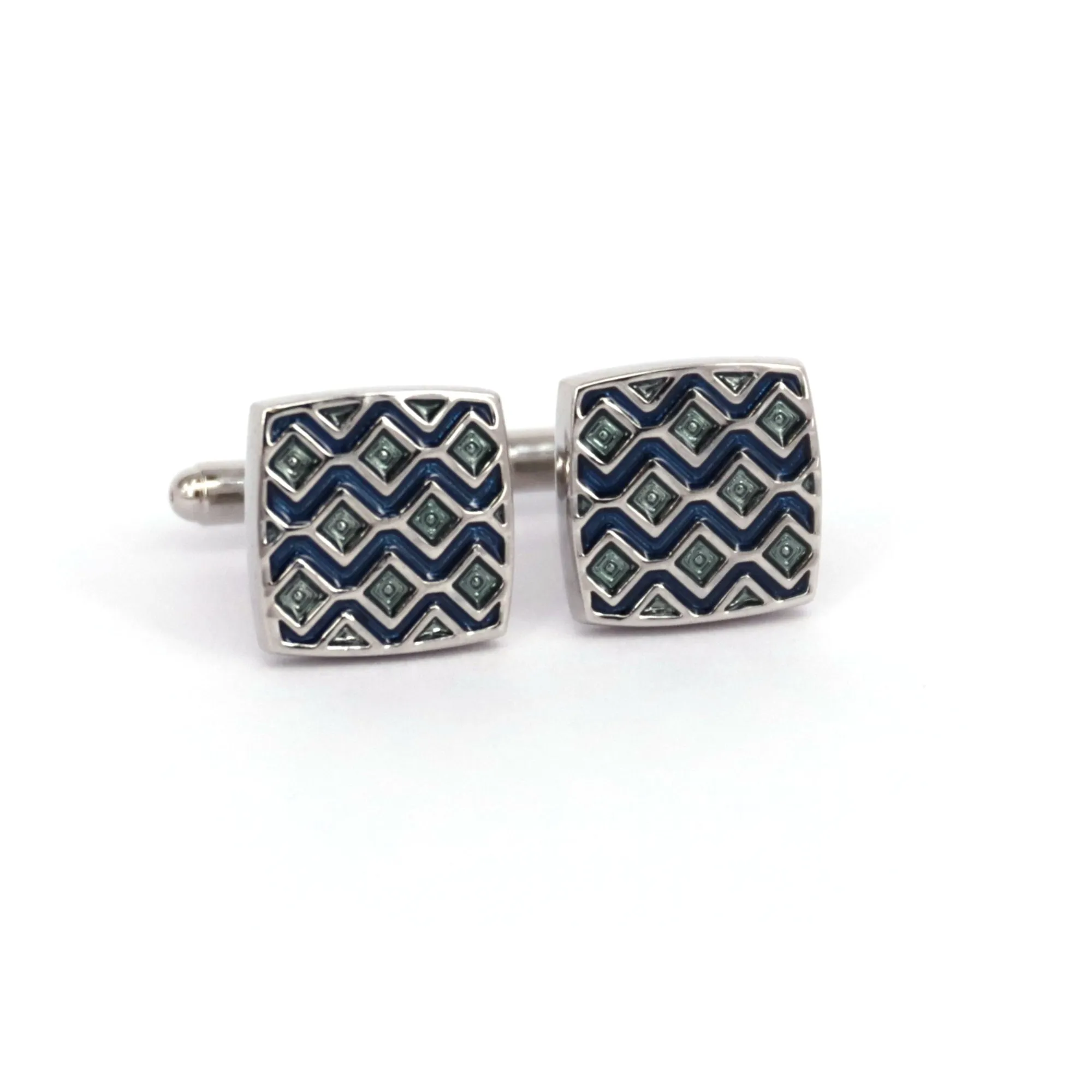 Floral motif in Square Cufflinks (Online Exclusive)