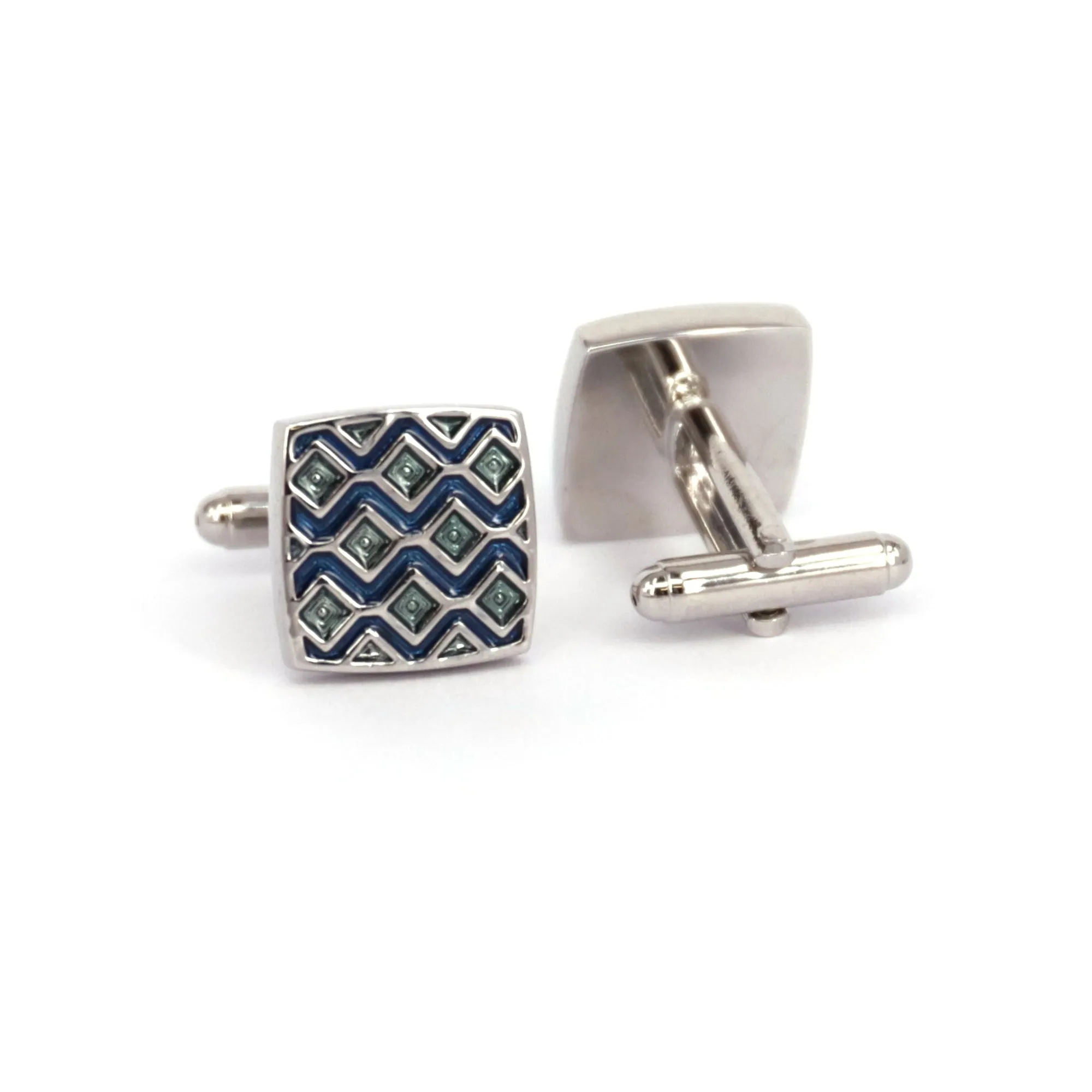 Floral motif in Square Cufflinks (Online Exclusive)
