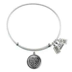 God Mother Bangle in Silver by Wind & Fire