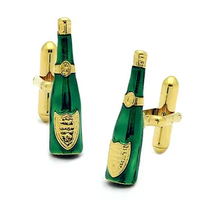 Gold Wine Bottle Cufflinks