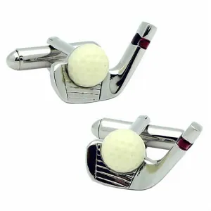 Golf Club & Ball Cufflinks