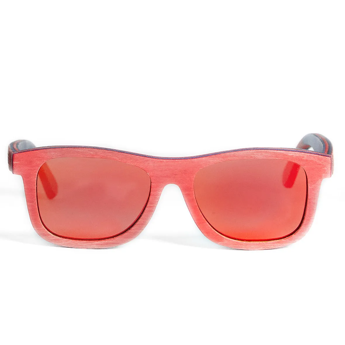 Kids Wood Sunglasses | Red
