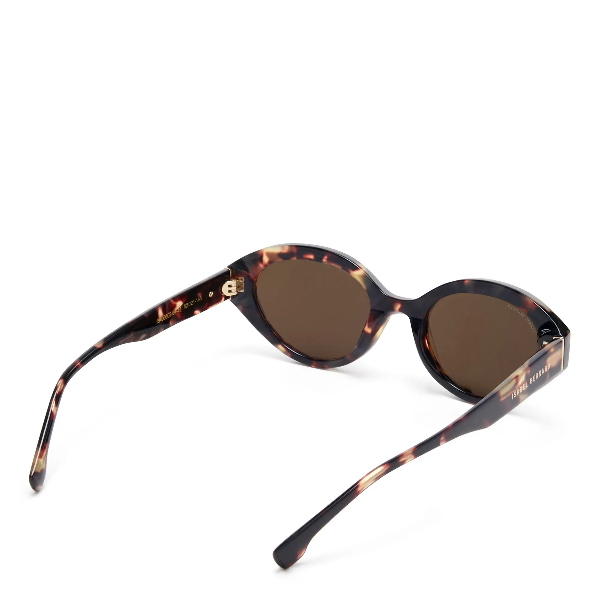 La Villette Rosaire brown tortoise oval sunglasses with brown lenses