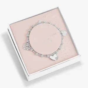 Life's A Charm Happy Birthday Mum Silver Charm 17.5cm Bracelet 6165