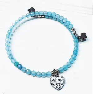 Light Blue & Little Hearts