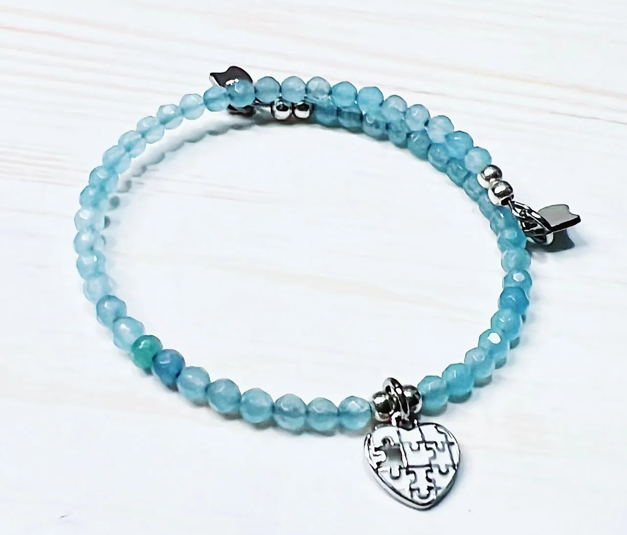 Light Blue & Little Hearts