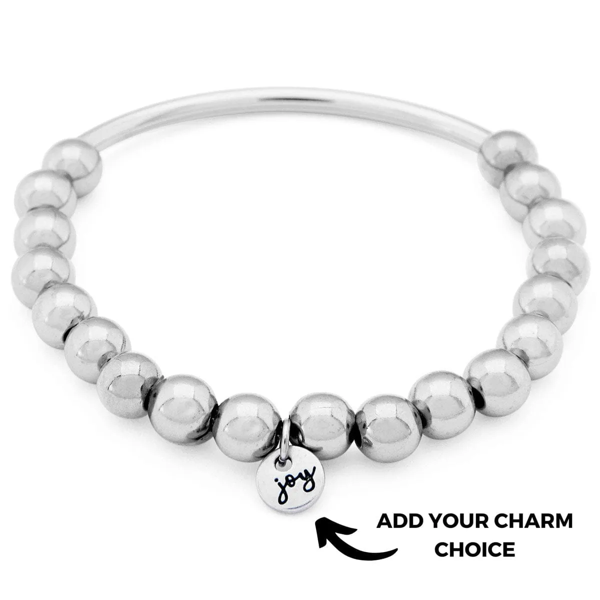 Lori Stretch Bracelet in Silver Add Your Charm Choice