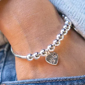 Lori Stretch Bracelet in Silver Add Your Charm Choice