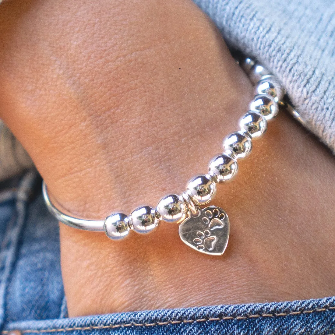 Lori Stretch Bracelet in Silver Add Your Charm Choice