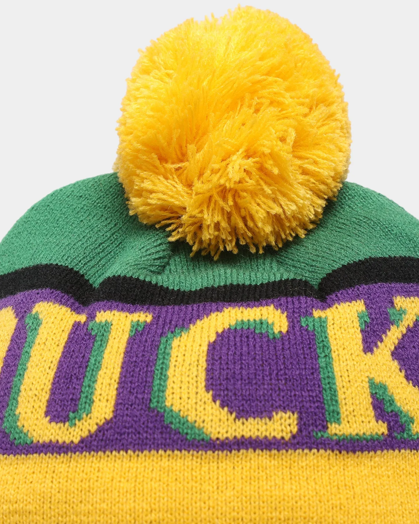 Majestic Athletic Anaheim Ducks Throwback Bobble Beanie Green