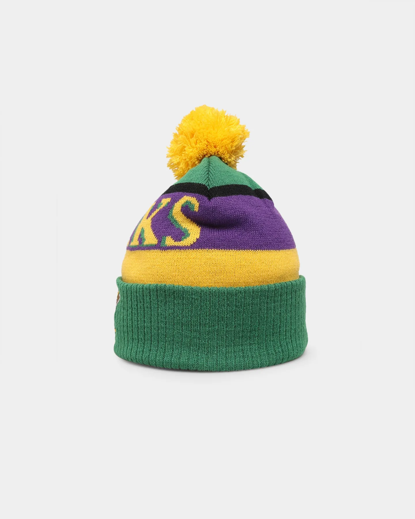 Majestic Athletic Anaheim Ducks Throwback Bobble Beanie Green