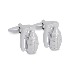 MarZthomson Hand Grenade Silver Cufflinks (Online Exclusive)