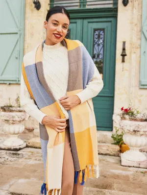 Meridian Organic Cotton Scarf | Cobalt