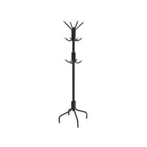 Metal Freestanding Coat Rack with 12 Hooks