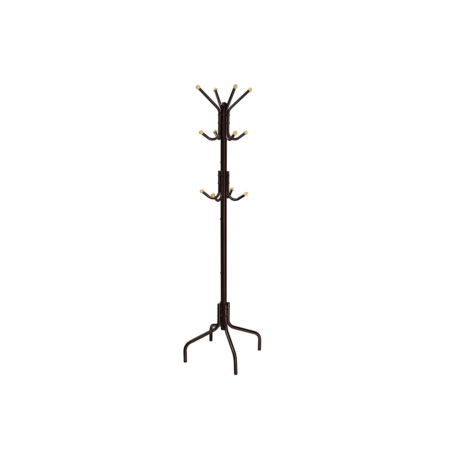 Metal Freestanding Coat Rack with 12 Hooks