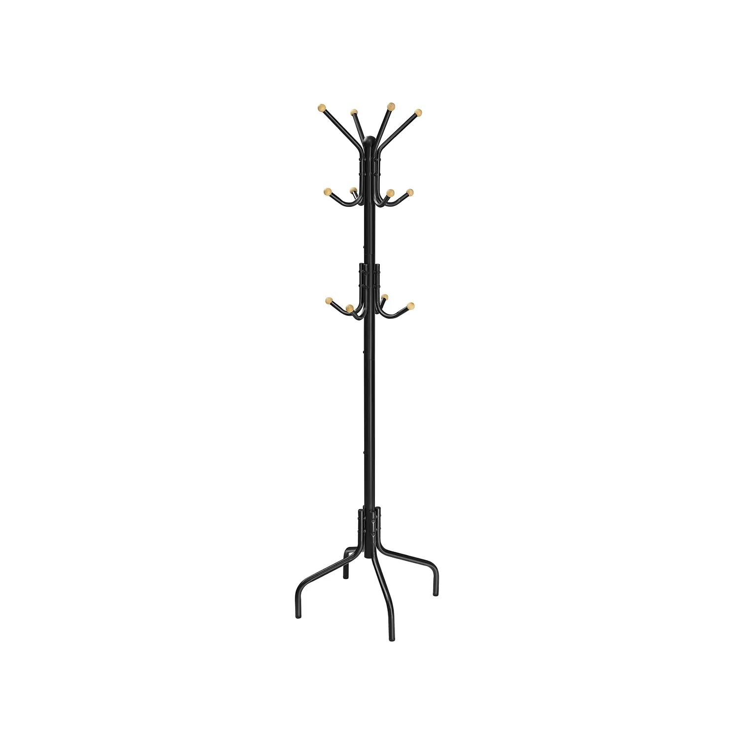 Metal Freestanding Coat Rack with 12 Hooks