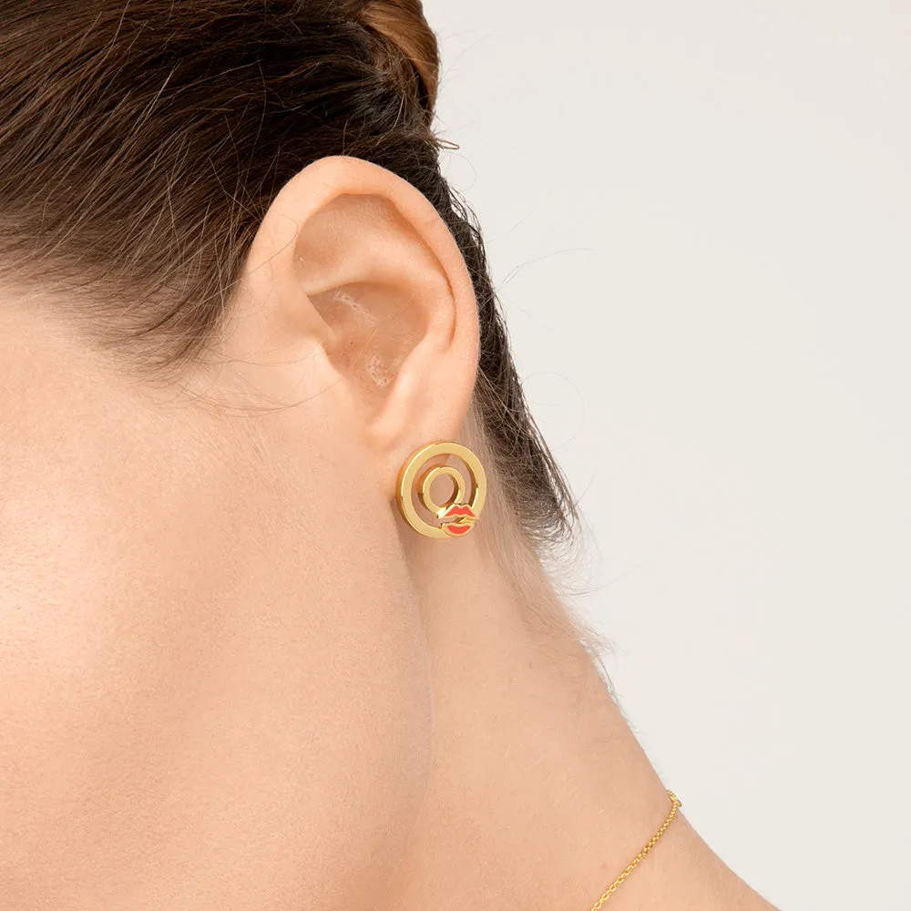 Modern Words Crush Studs