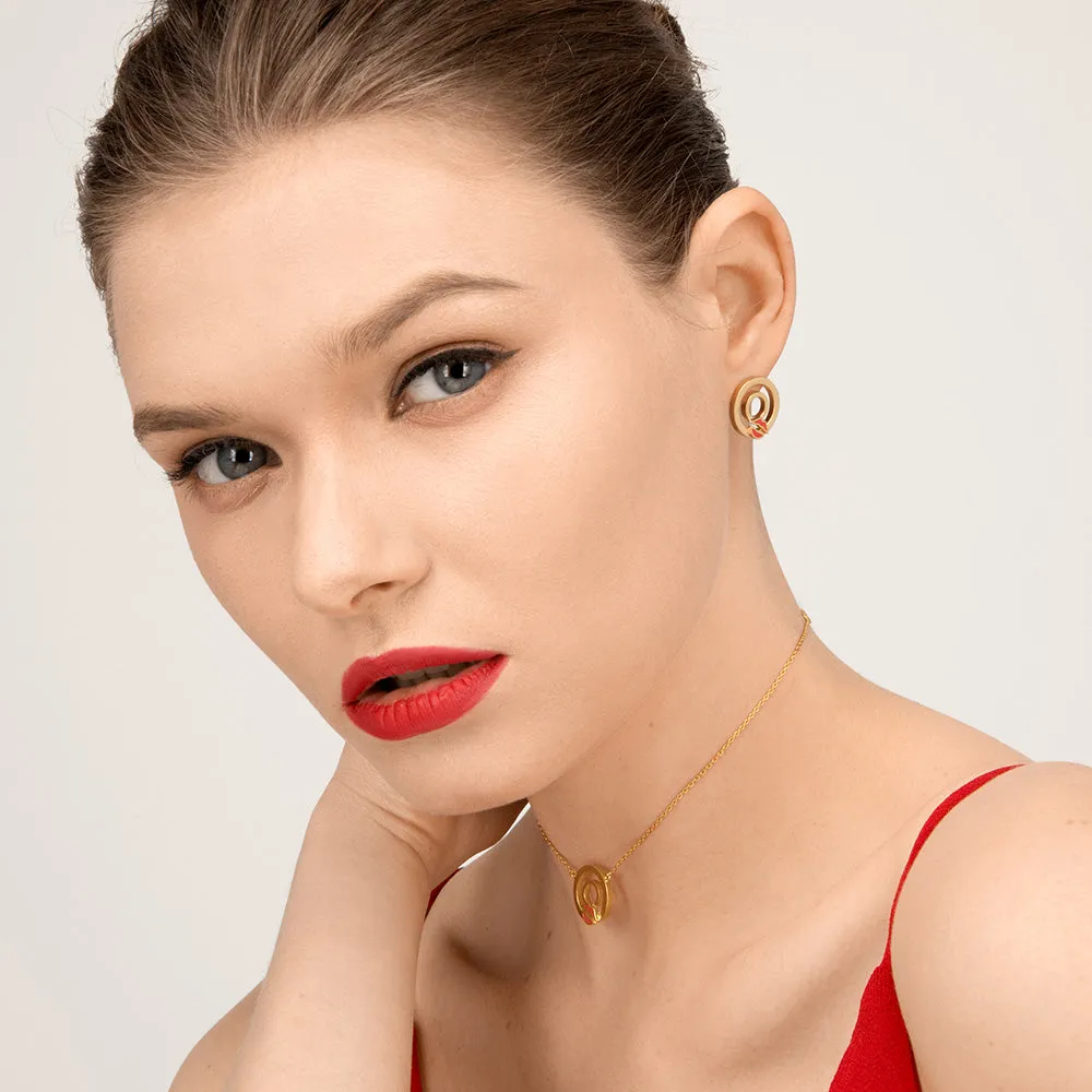 Modern Words Crush Studs