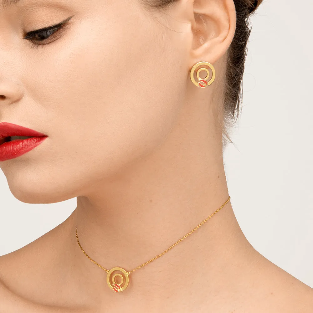 Modern Words Crush Studs