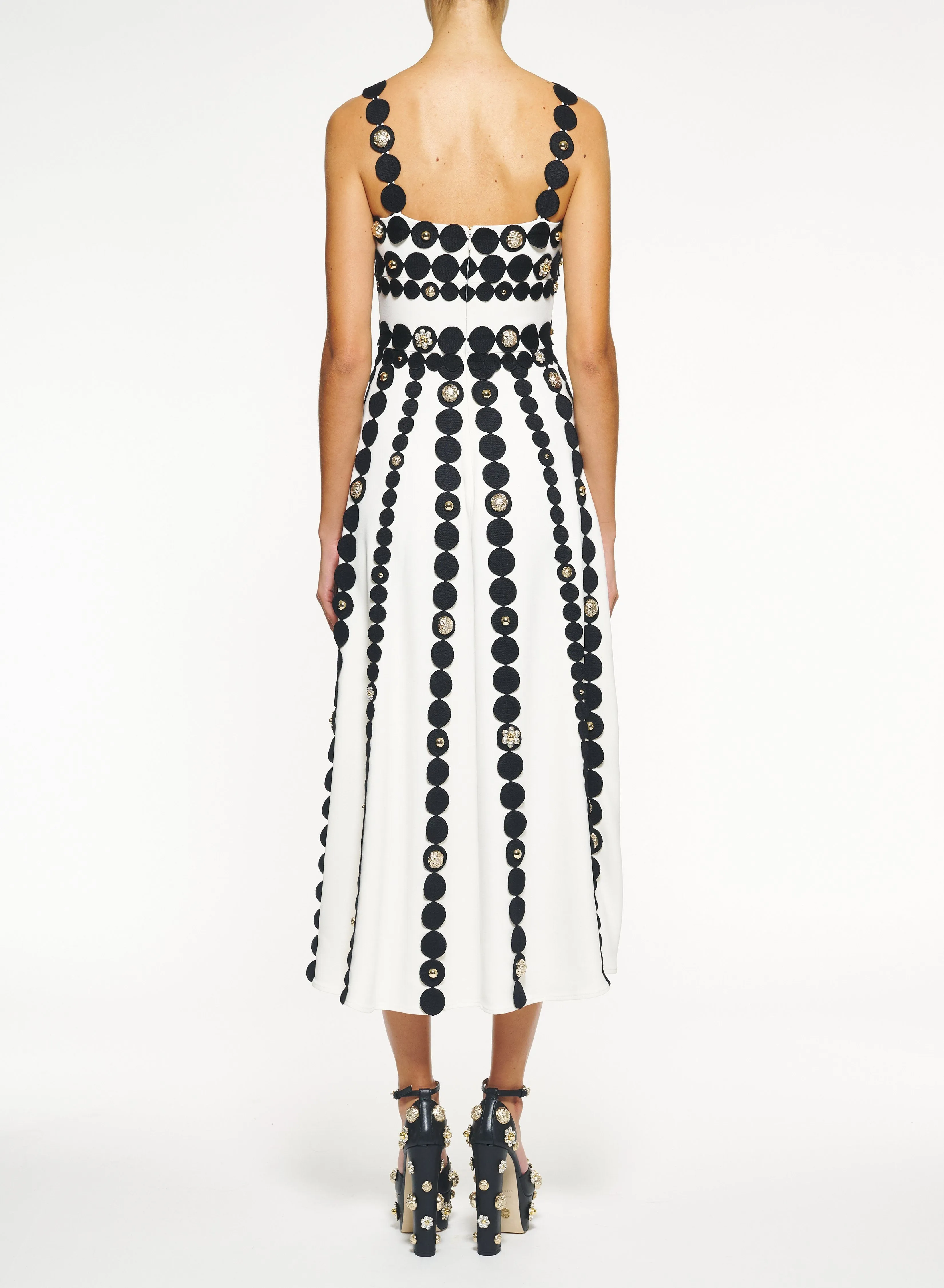 Moon Studded Cady Dress