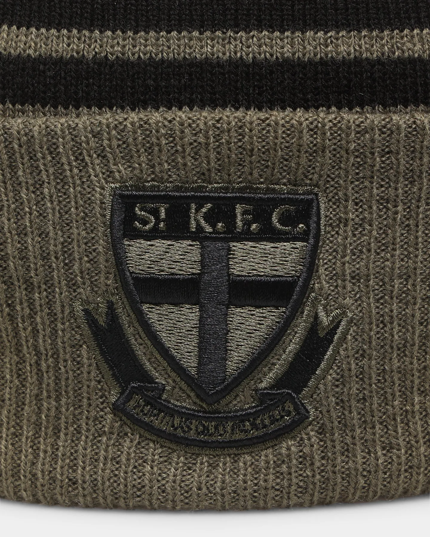 New Era St. Kilda Saints 'AFL '22 Olive' Pom Knit Beanie Green