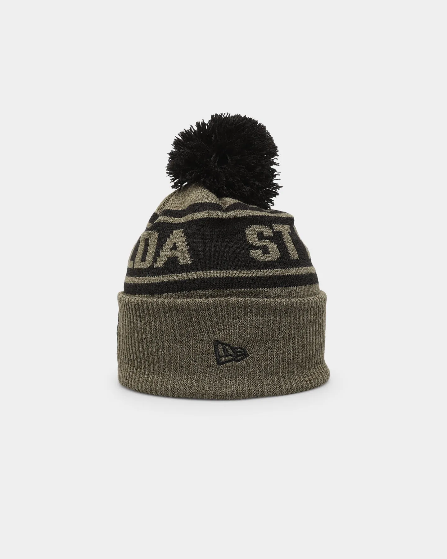 New Era St. Kilda Saints 'AFL '22 Olive' Pom Knit Beanie Green