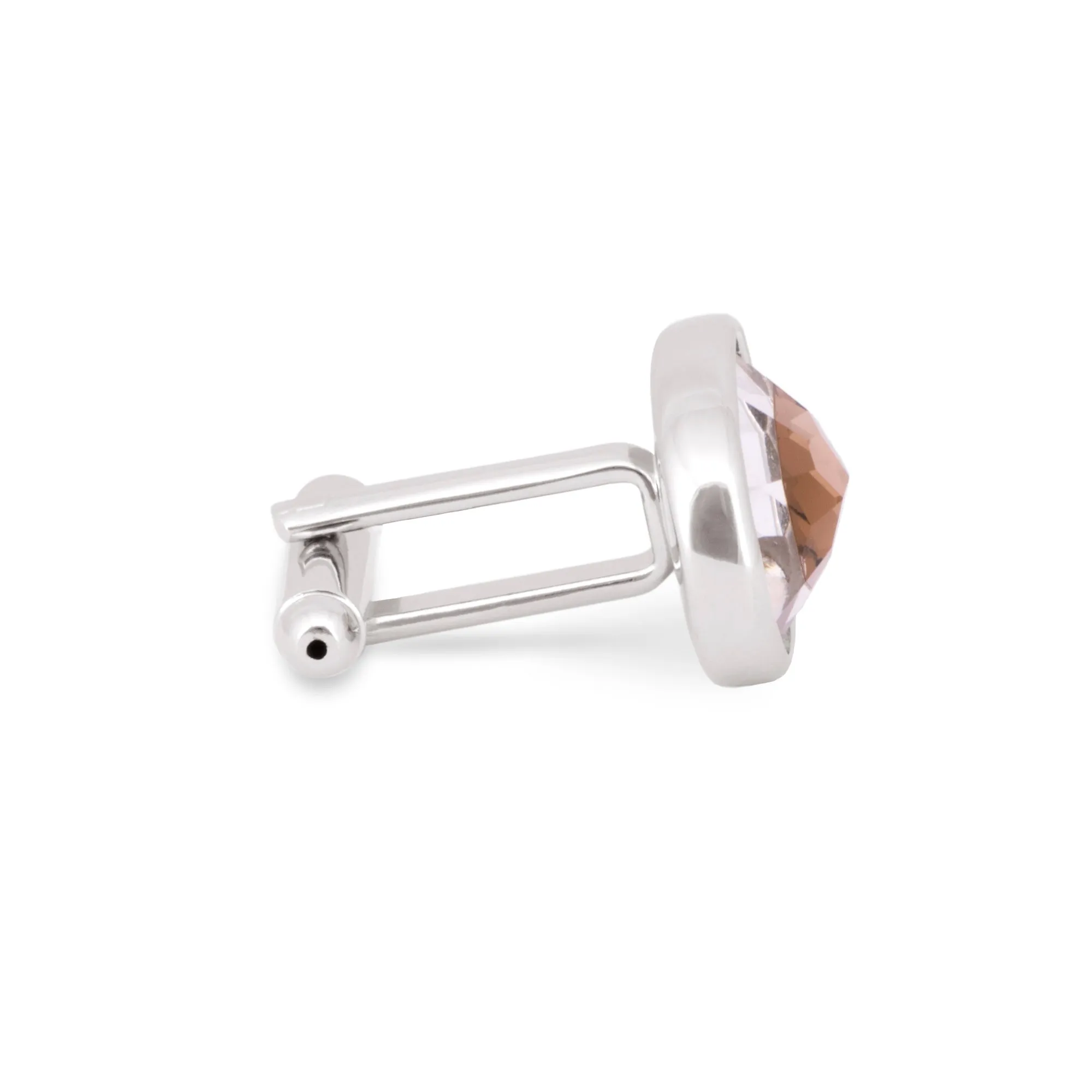 Oval Pale Orange Bezel  Cufflinks (Online Exclusive)