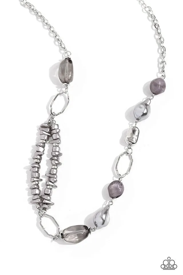 Paparazzi Necklace ~ Easygoing Elegance - Silver