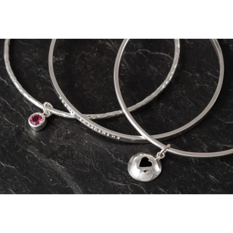 Peerie Smoorkins Sterling Silver or 9ct Yellow Gold Stacking Bangles Set - BA0352