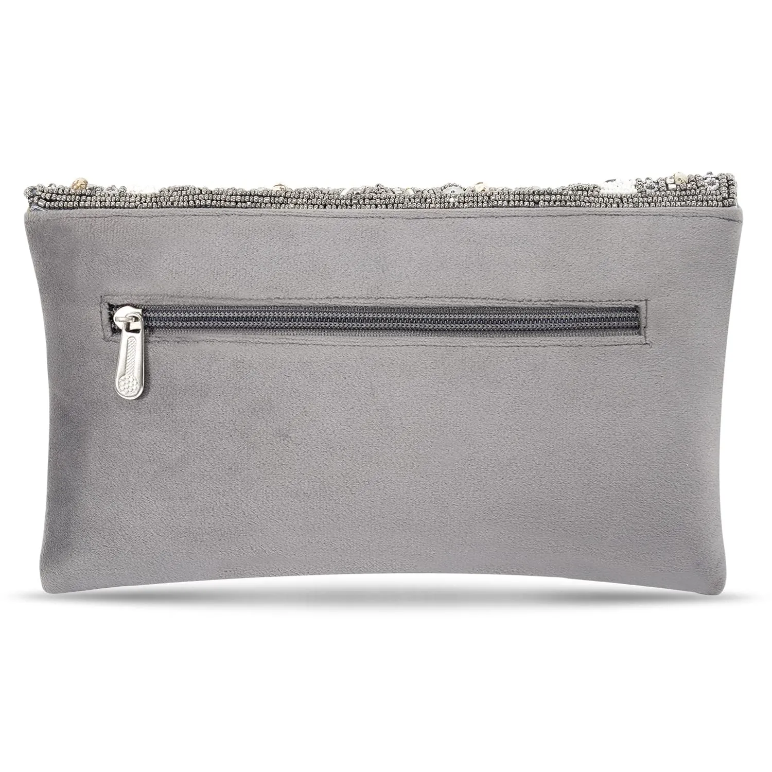 Peora Clutch Purses for Women Wedding Handmade Evening Handbags Party Bridal Clutch (C12GRY) Grey