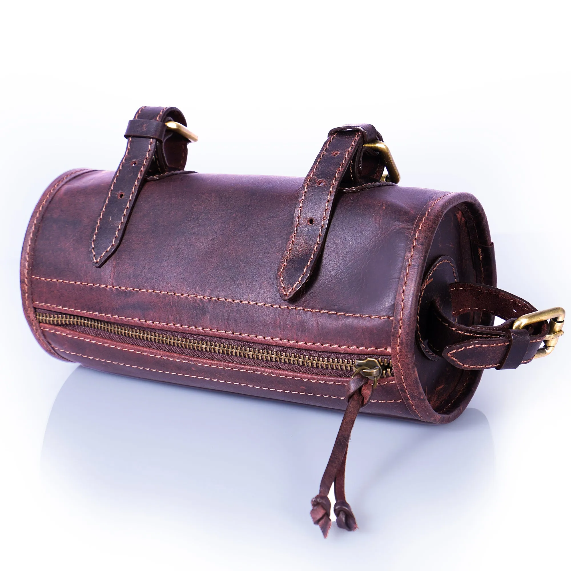 RAWHYD - Leather Bike Handlebar Bag for Bicycles