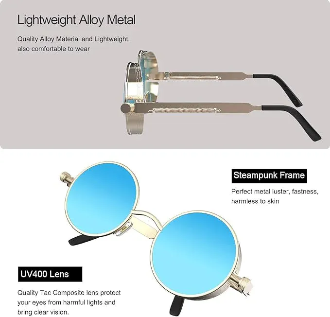 Retro Round Polarized Sunglasses